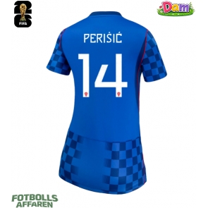 Kroatien Ivan Perisic #14 Bortatröja Kvinnor VM 2026 Kortärmad